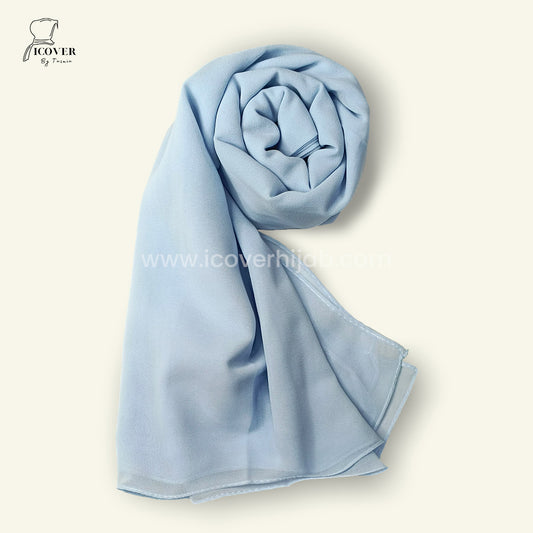 Georgette hijab sky blue