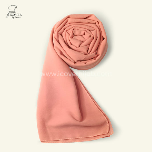 Georgette hijab tea pink