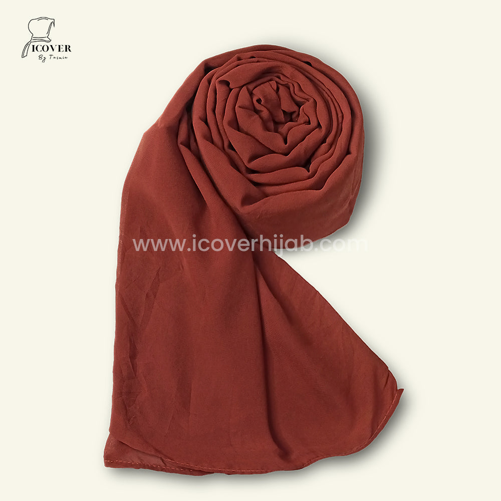 Georgette hijab chestnut