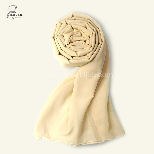 Georgette hijab ivory