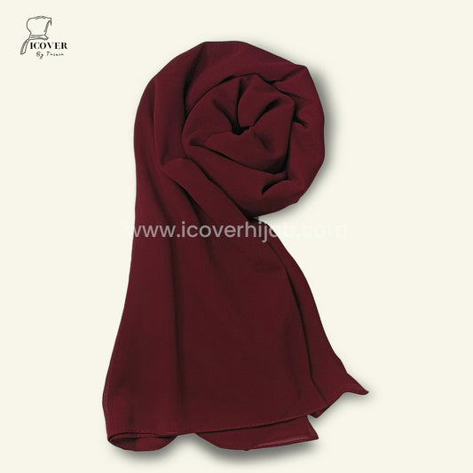 Georgette hijab maroon