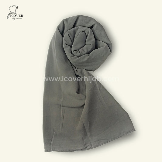 Georgette hijab gray