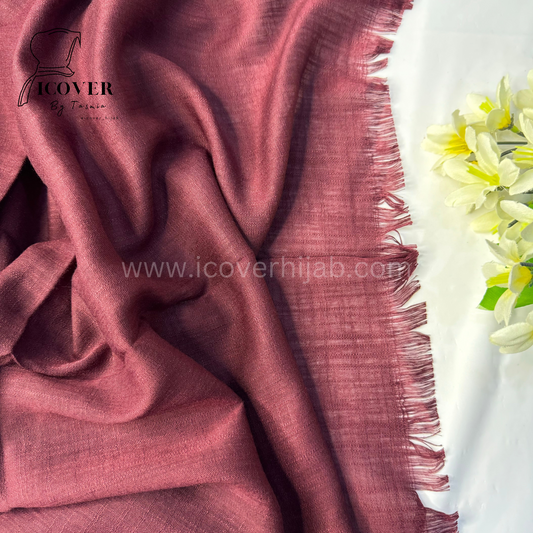 Wool hijab burgundy