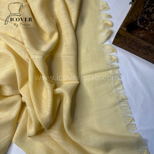 Wool hijab ivory