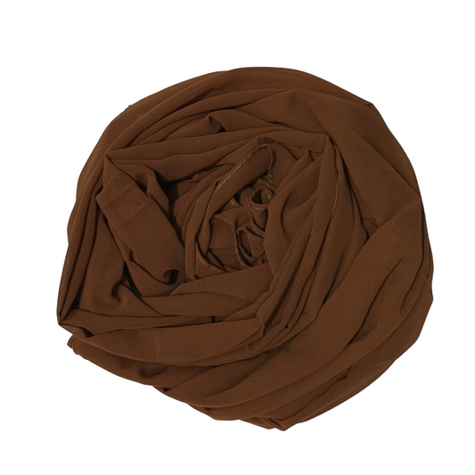 Georgette plain hijab peanut