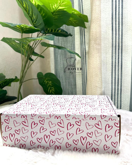 White heart Hijab box