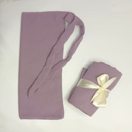 Georgette niqab hijab set mauve