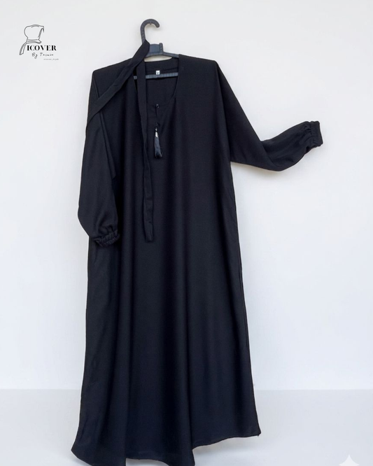 Black plain Abaya
